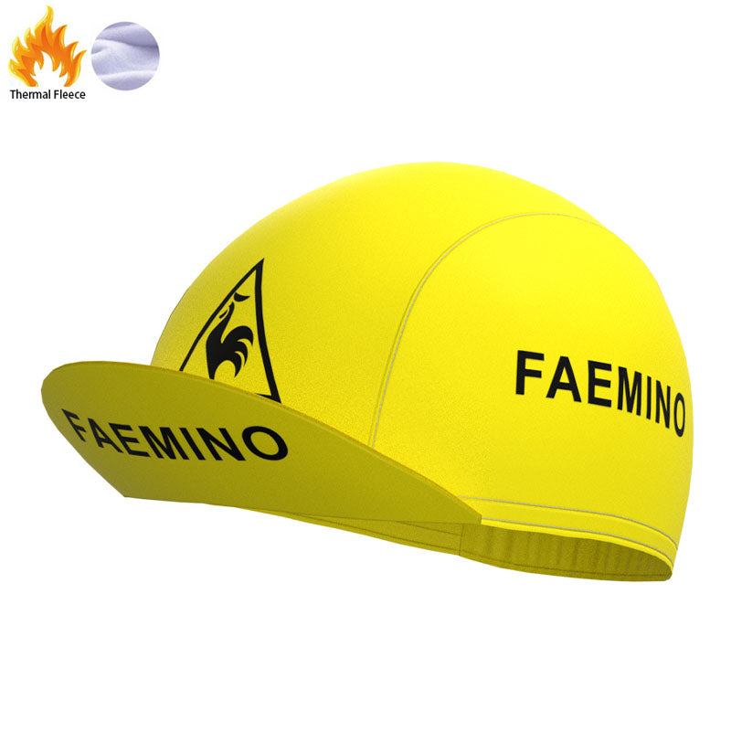 FAEMINO Yellow Fleece Retro Cycling Kits