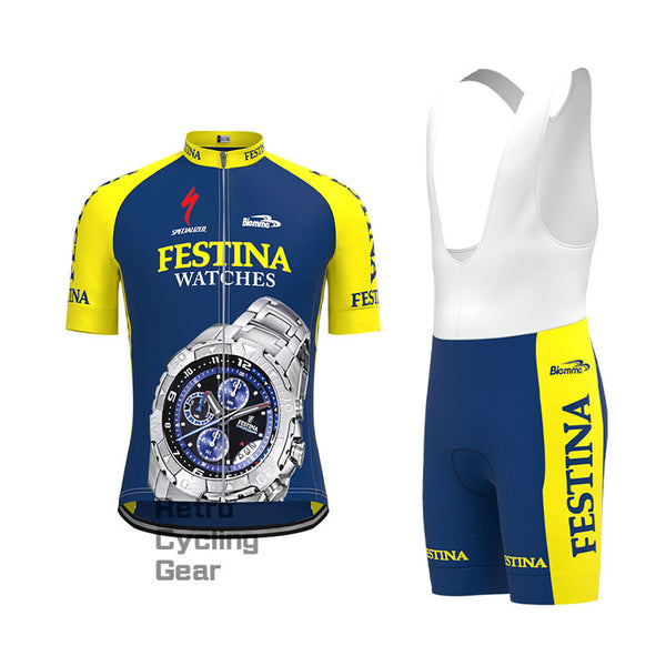 90s FESTINA Retro Short Sleeve Cycling Kits