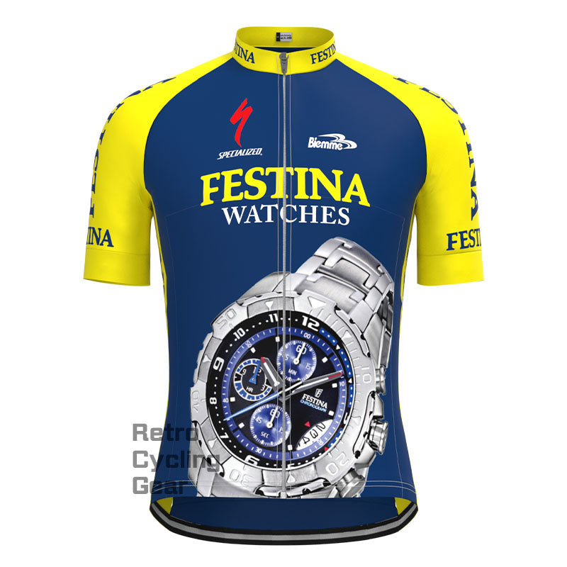 90s FESTINA Retro Short Sleeve Cycling Kits