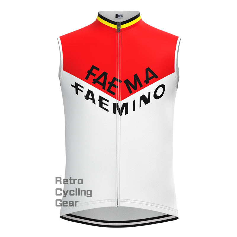 Faema Red-White Retro Long Sleeve Cycling Kit