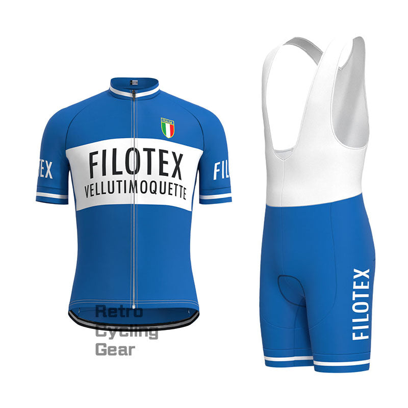 Filotex Blue Retro Langarm-Fahrradset