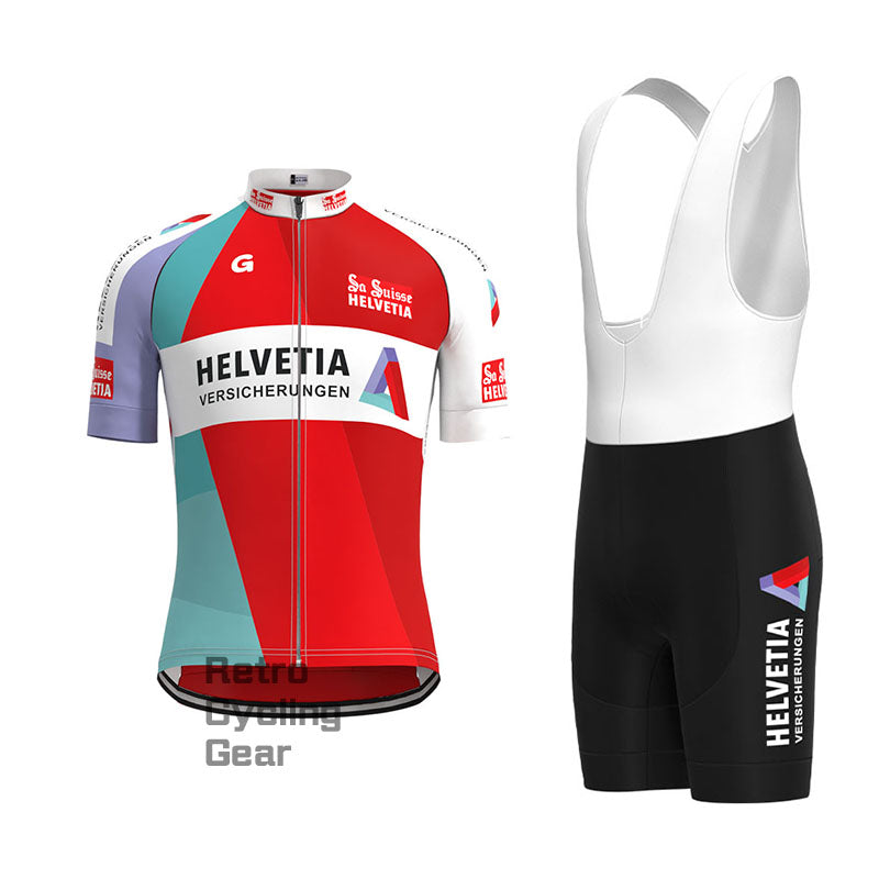 Helvetla Retro Long Sleeve Cycling Kit