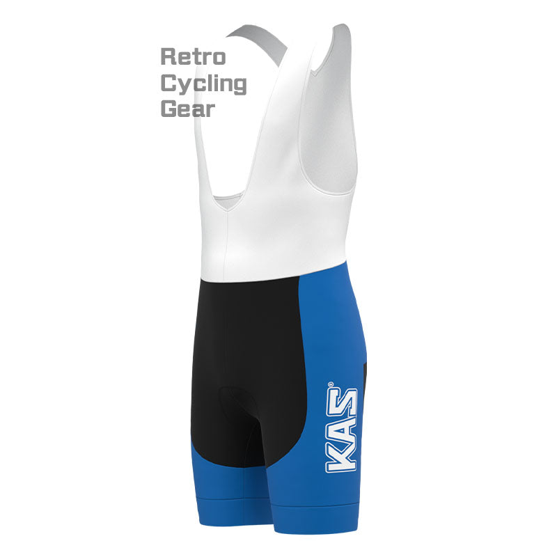 KAS Blaues Retro-Langarm-Radsport-Set