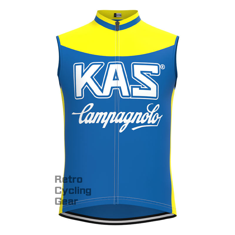 KAS Blaues Retro-Langarm-Radsport-Set