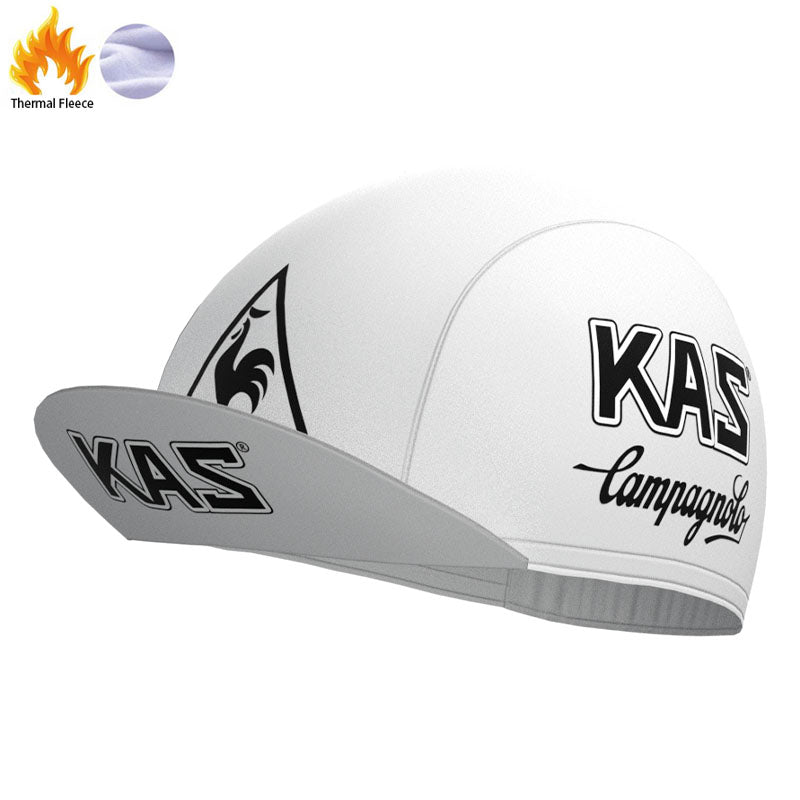 KAS White Fleece Retro Cycling Kits