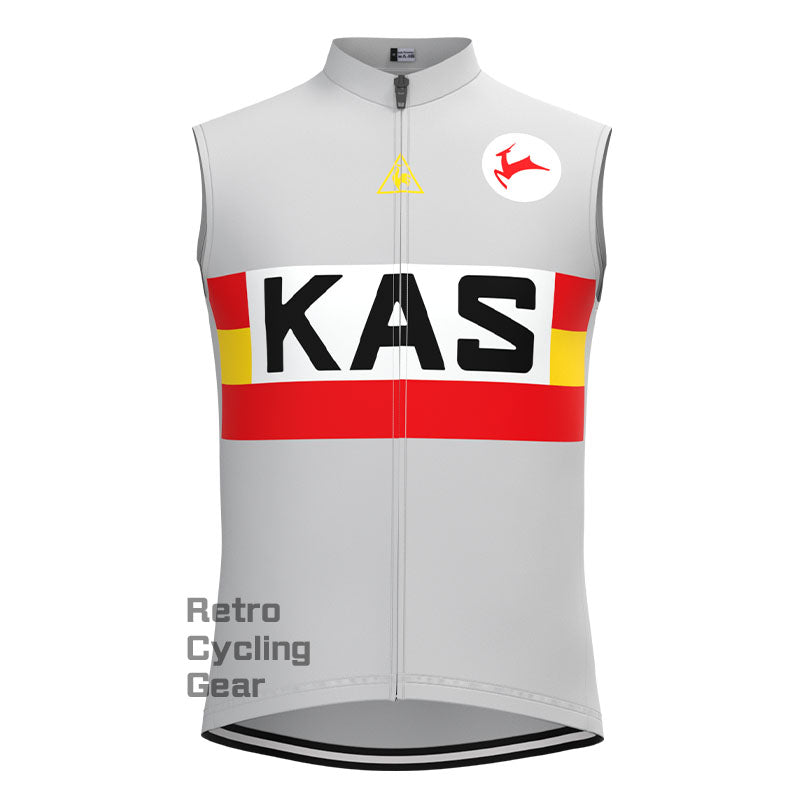 KAS Graues Retro-Langarm-Fahrradset