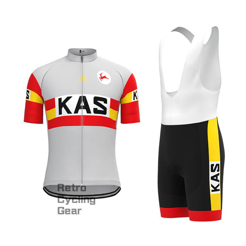 KAS Grey Retro Long Sleeve Cycling Kit