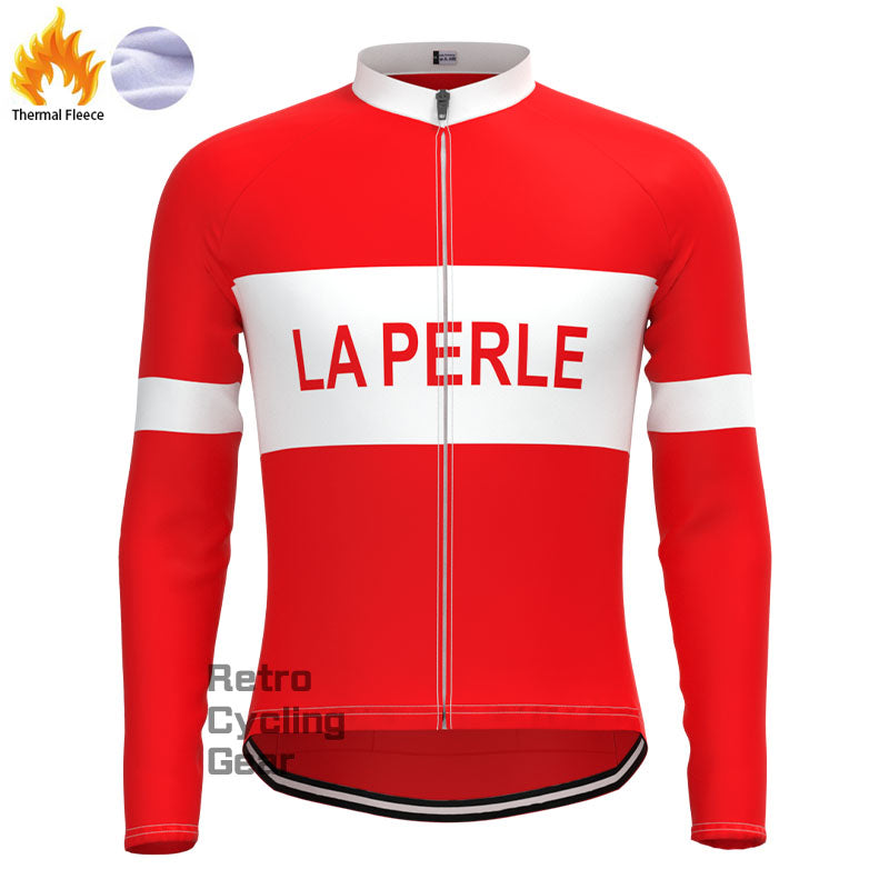 LA PERLE Fleece Retro Long Cycling Kits