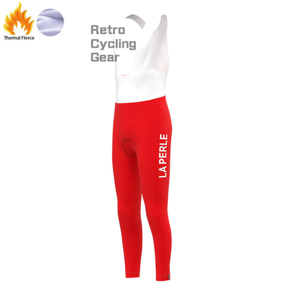 LA PERLE Fleece Retro Cycling Bib Pants