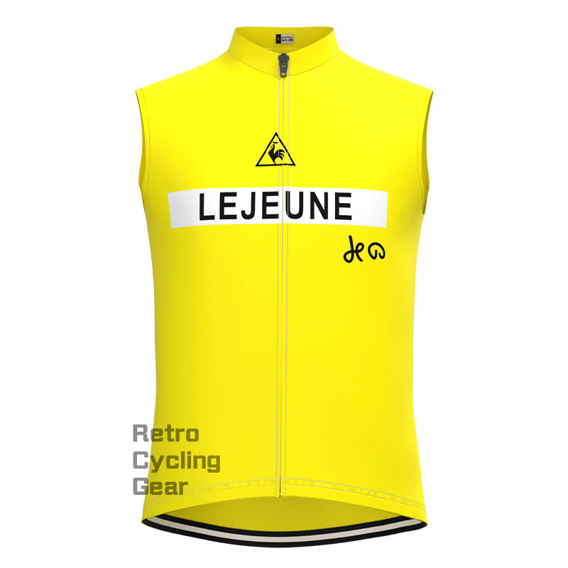 Lejeune Gelbes Retro-Langarm-Radsport-Set