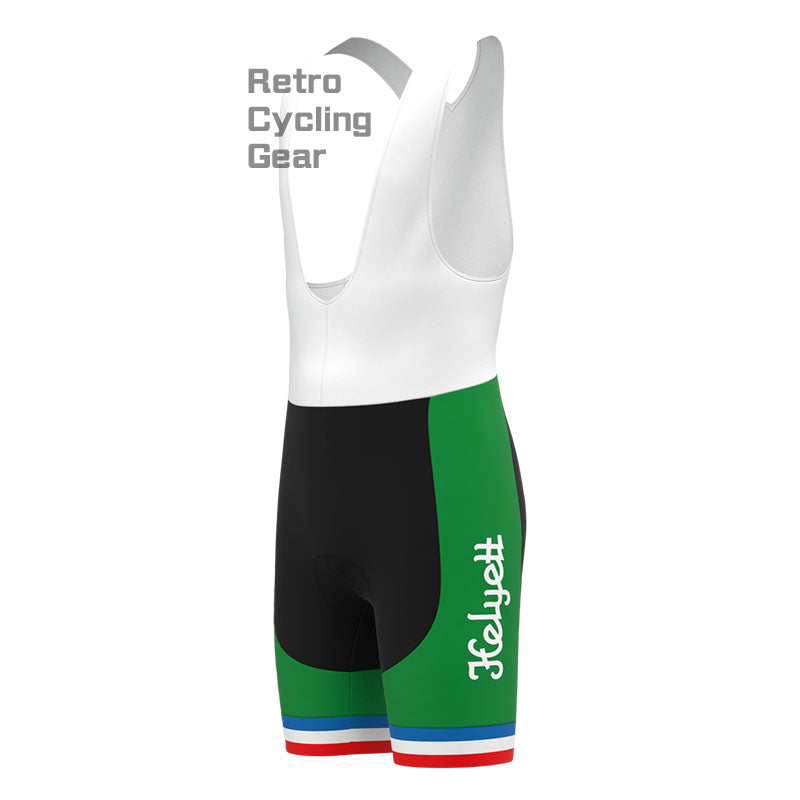 LEROUX Green Retro Long Sleeve Cycling Kit