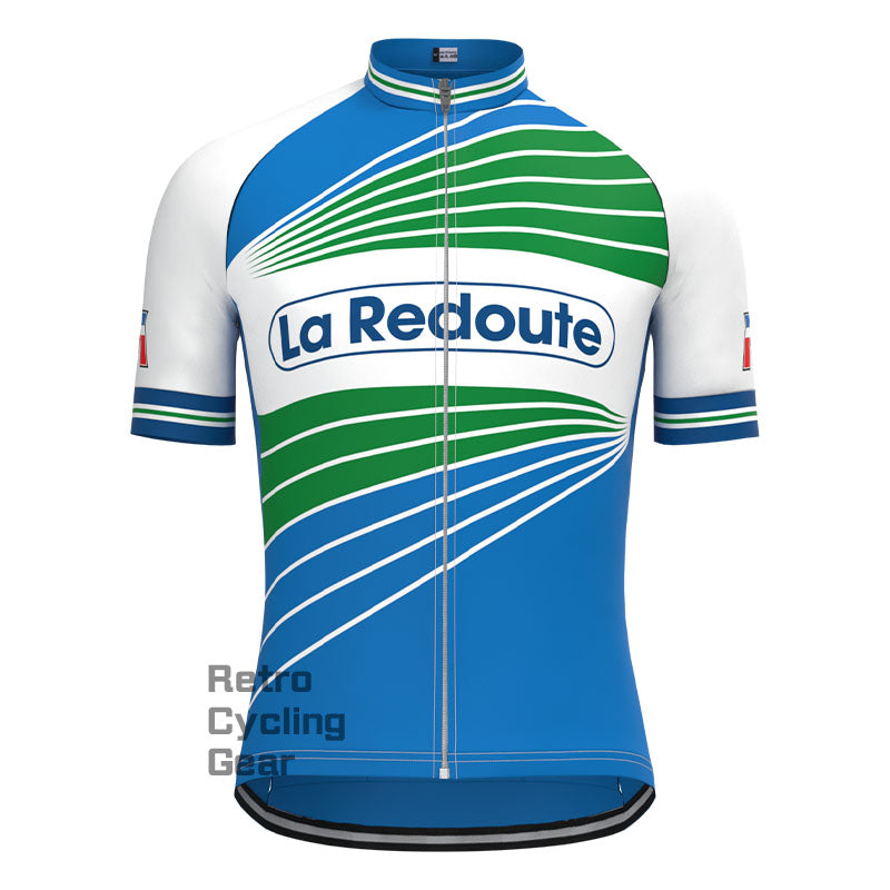 La Redoute Blue Retro Long Sleeve Cycling Kit