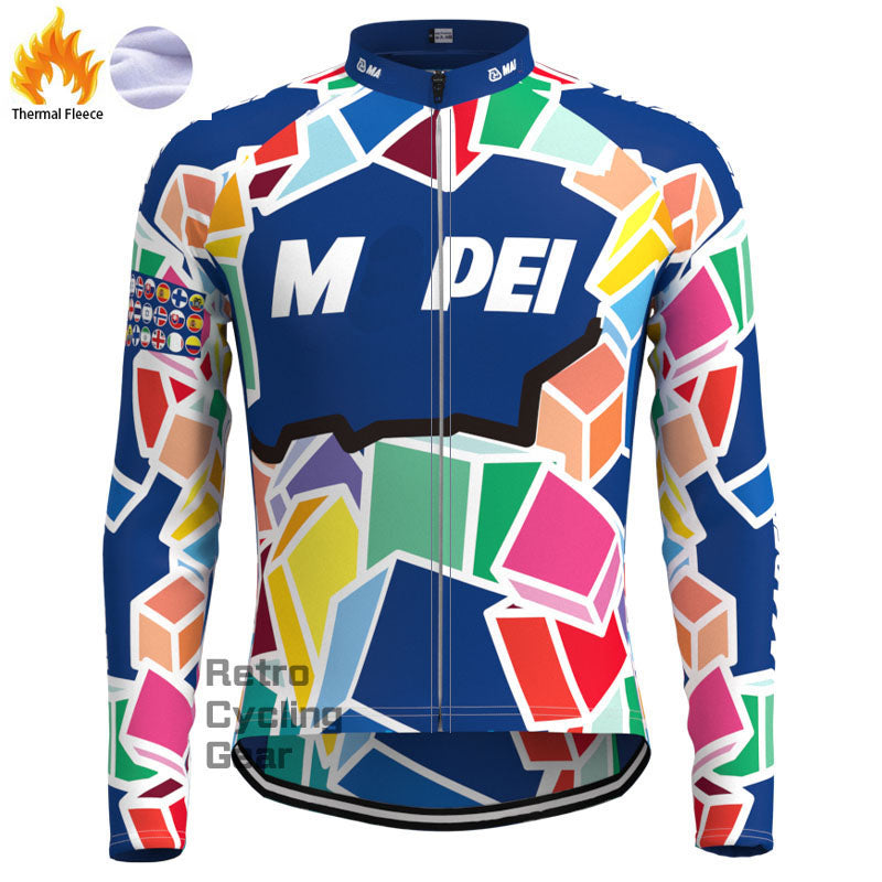 MAPE Fleece Retro Long Sleeves Jerseys