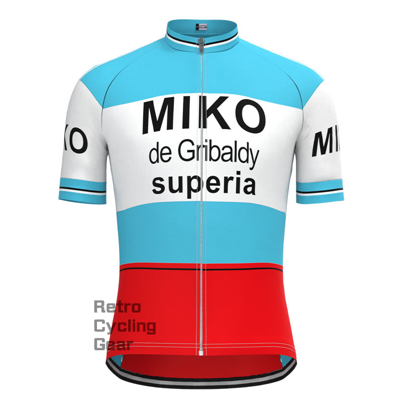 MIKO Blue Retro Long Sleeve Cycling Kit