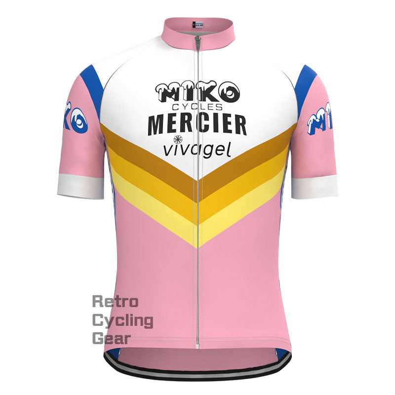 MIKO Pink Retro Langarm-Fahrradset