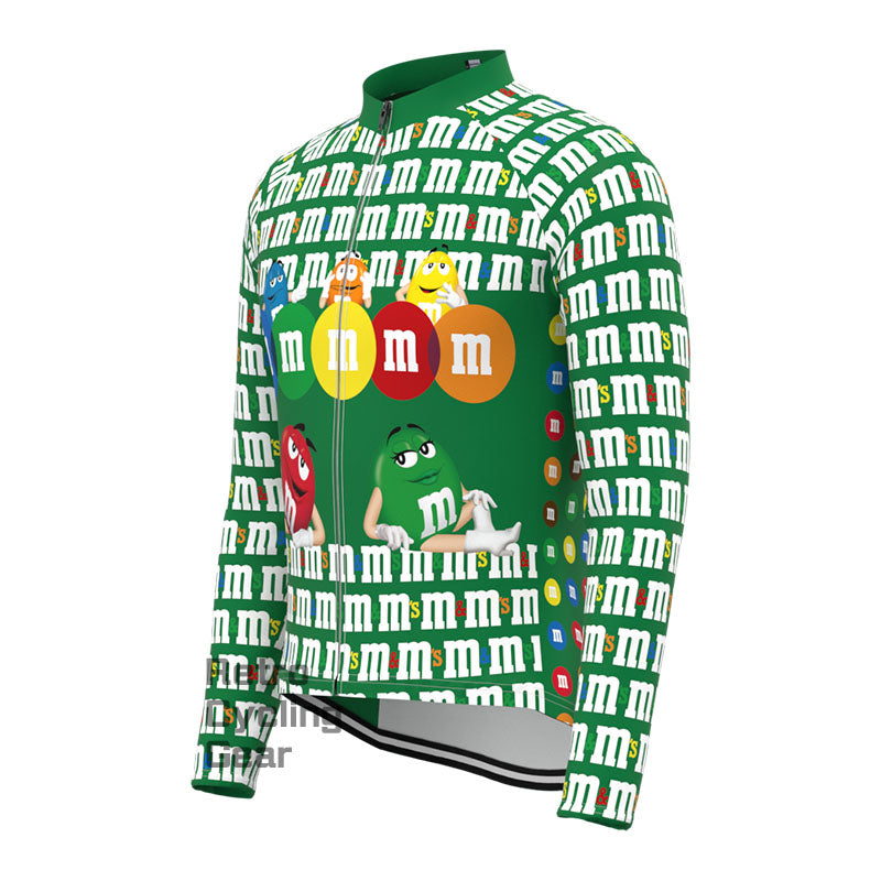 M&M Green Fleece Long Sleeve Jersey