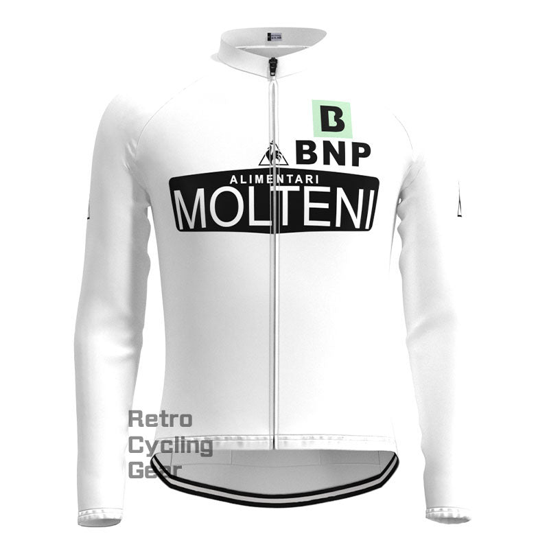 Molteni White Retro Short Sleeve Cycling Kit