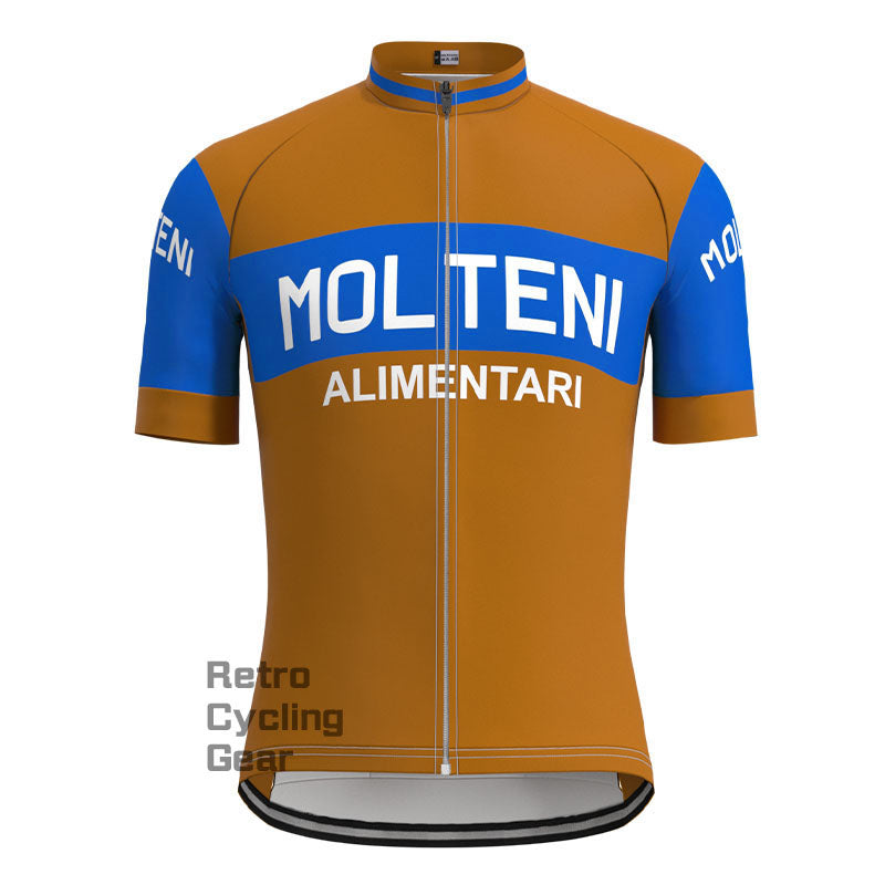 Molteni Brown Retro Langarm-Fahrradset