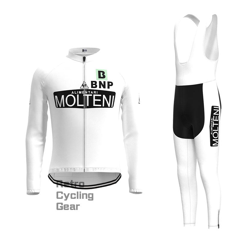 Molteni White Retro Short Sleeve Cycling Kit