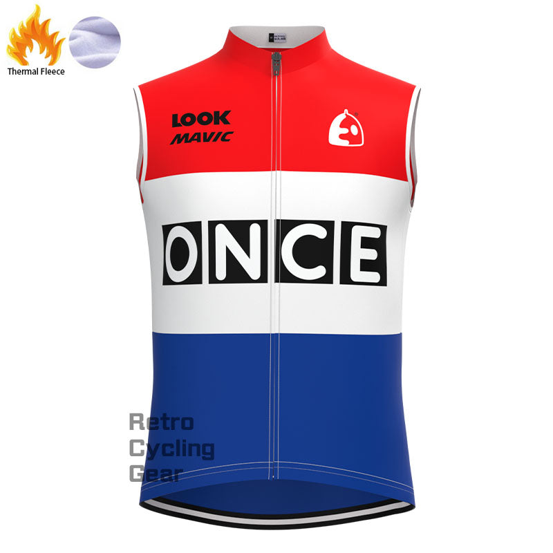 ONCE Red Fleece Retro Cycling Kits