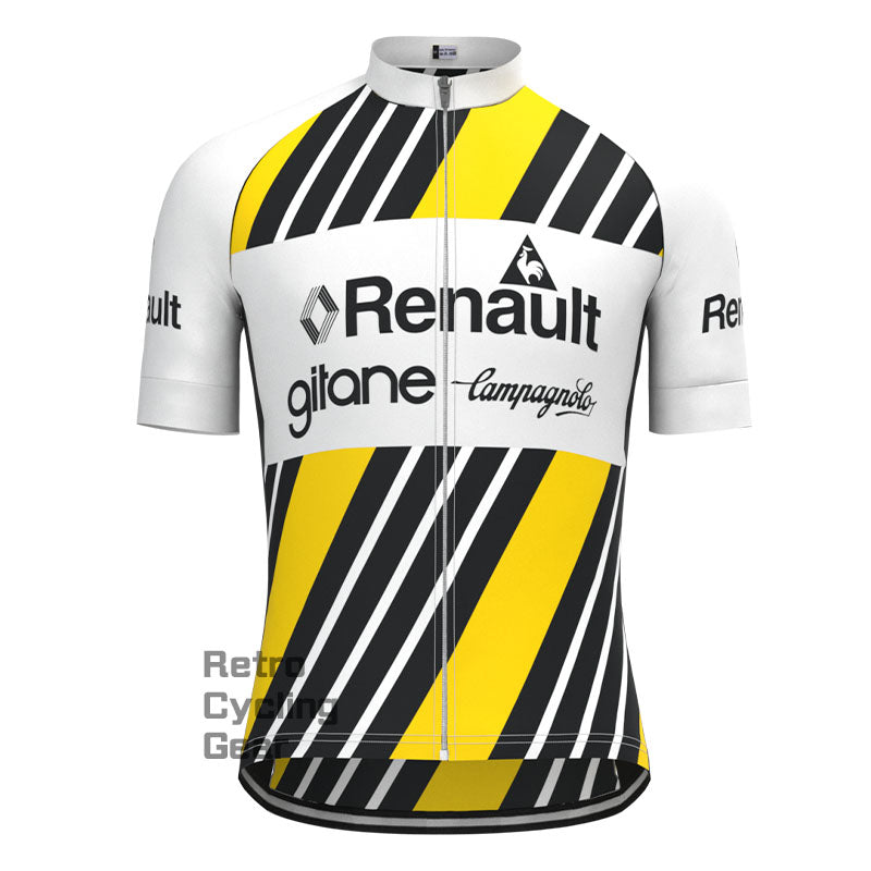 Renault Stripe Retro Kurzarm-Fahrradset