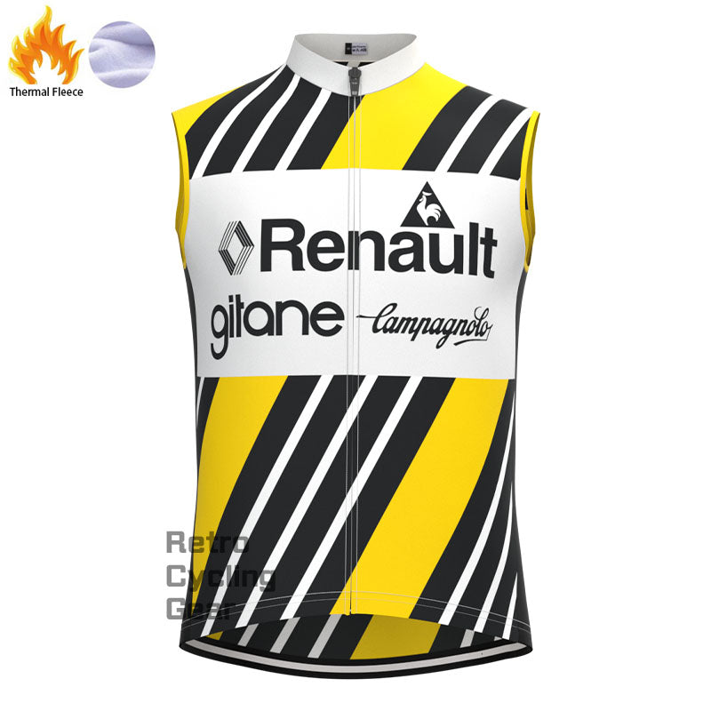 Renault Stripe Fleece Retro Cycling Kits