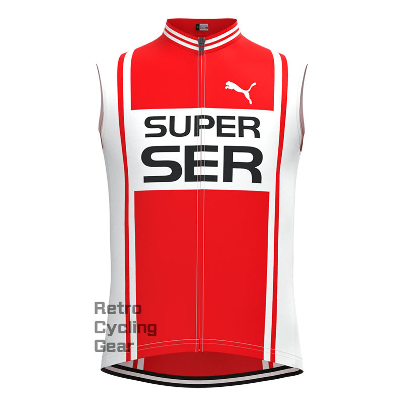 SER White-Red Retro Long Sleeve Cycling Kit