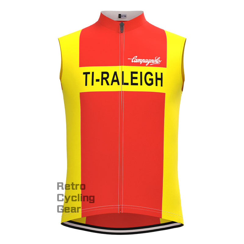 TI-Raleigh Rot-Gelbes Retro-Langarm-Radsport-Set