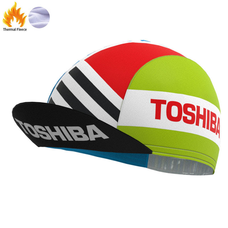 Toshiba Stripes Fleece Retro Cycling Kits