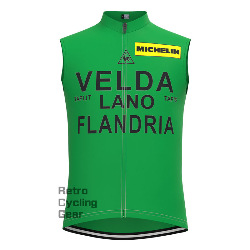 VELDA Green Retro Long Sleeve Cycling Kit