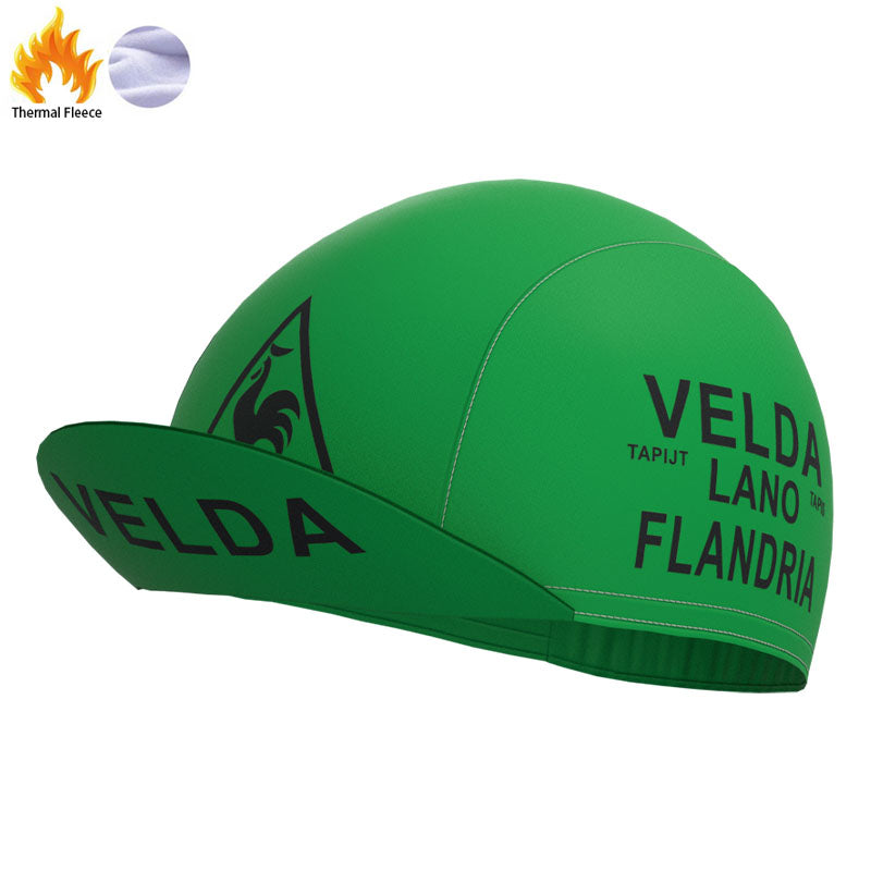 VELDA Green Fleece Retro Cycling Kits