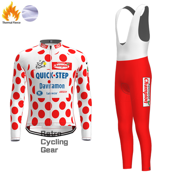 QUICK STEP Fleece Retro Long Cycling Kits