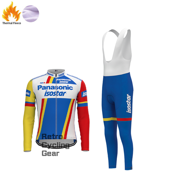 1980s Panasonic Fleece Retro Long Cycling Kits