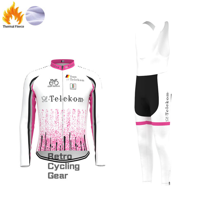 1990s Telekom Fleece Retro Long Cycling Kits