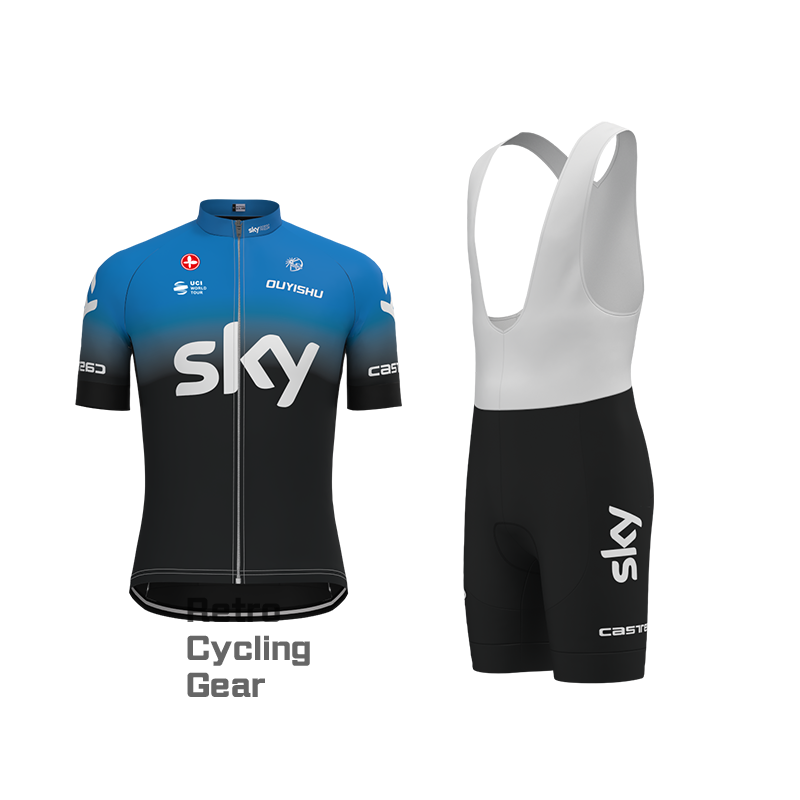 sky Retro Long Sleeve Cycling Kits