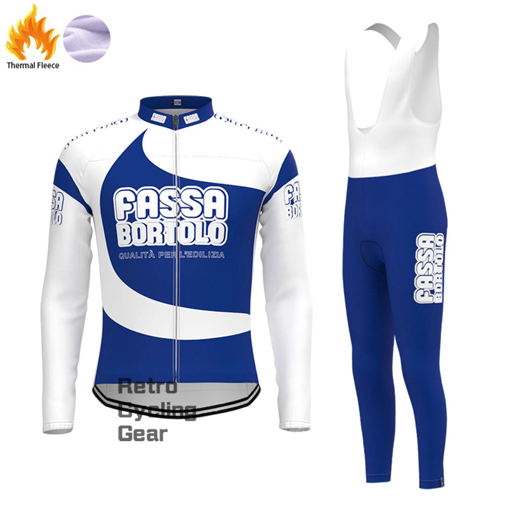 2004 Fassa Bortolo Fleece Retro Long Cycling Kits