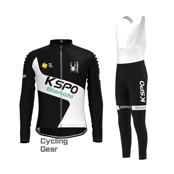 KSPO Bianchi Retro Long Sleeve Cycling Kits