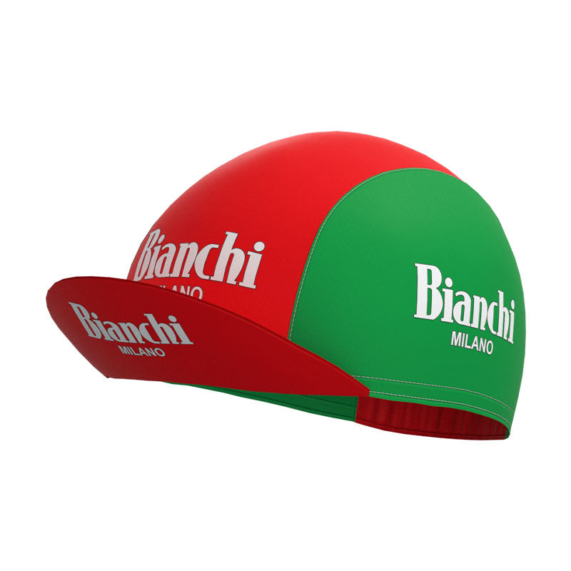 Bianchi Grün-rotes Retro-Kurzarm-Radsport-Set