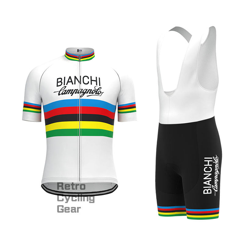 Bianchi Stripe Retro Long Sleeve Cycling Kit