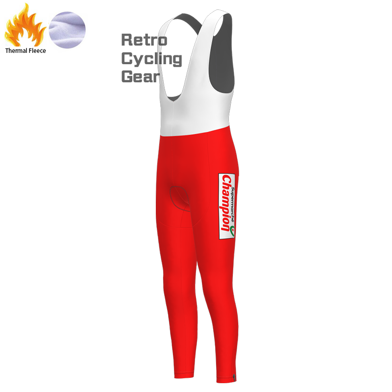 QUICK STEP Fleece Retro Cycling Bib Pants