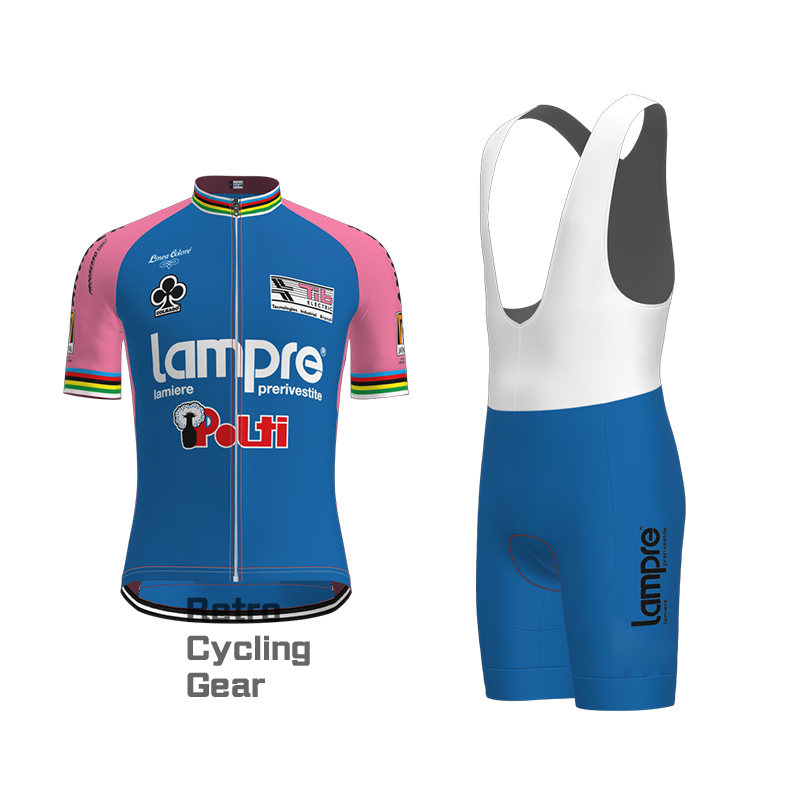 2013 lampre Retro Long Sleeve Cycling Kits