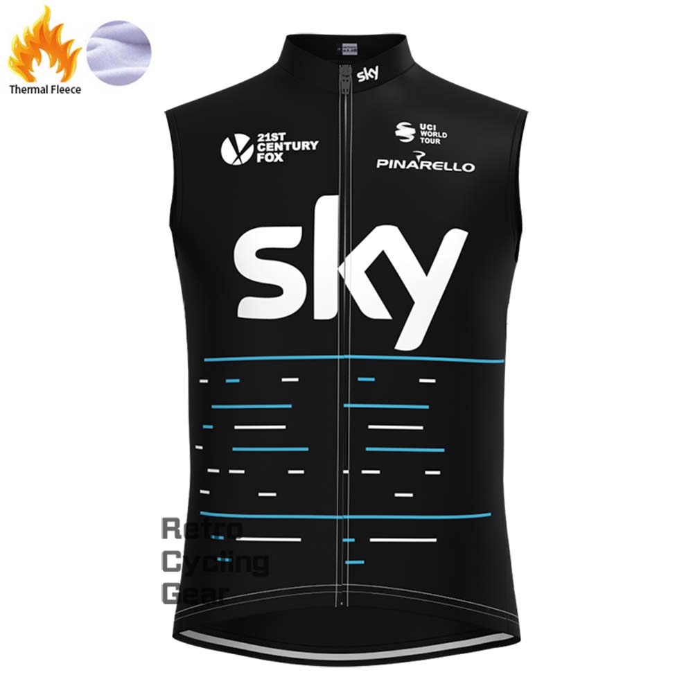 2017 black sky Fleece Retro Long Cycling Kits