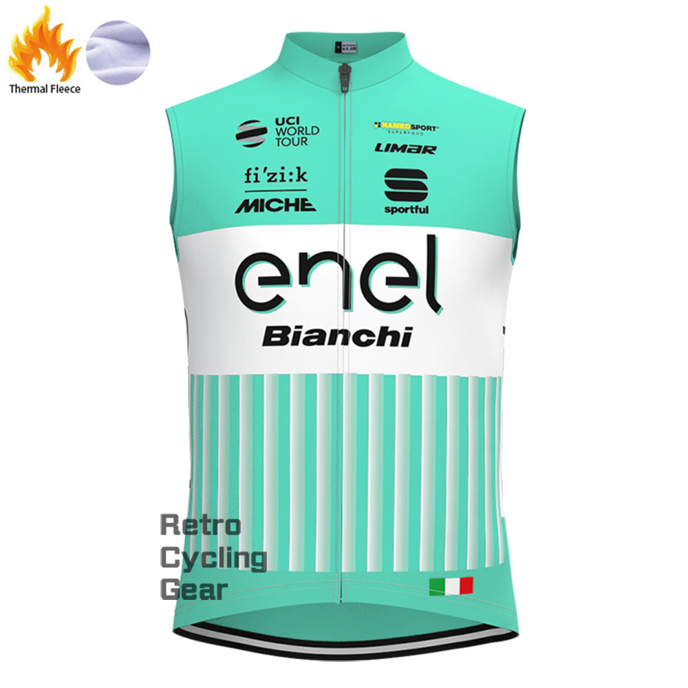 2017 Enel  Bianchi Fleece Long Cycling Kits