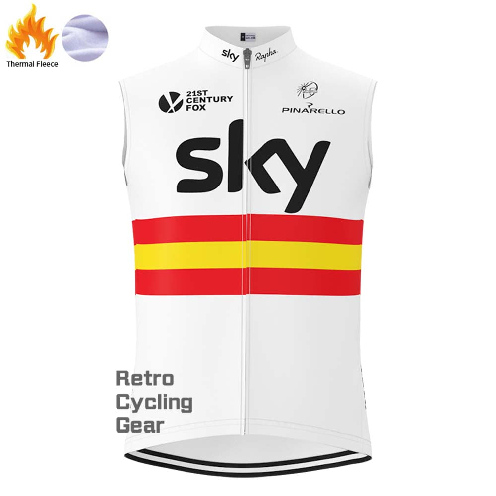 2017 sky Fleece Retro Long Cycling Kits