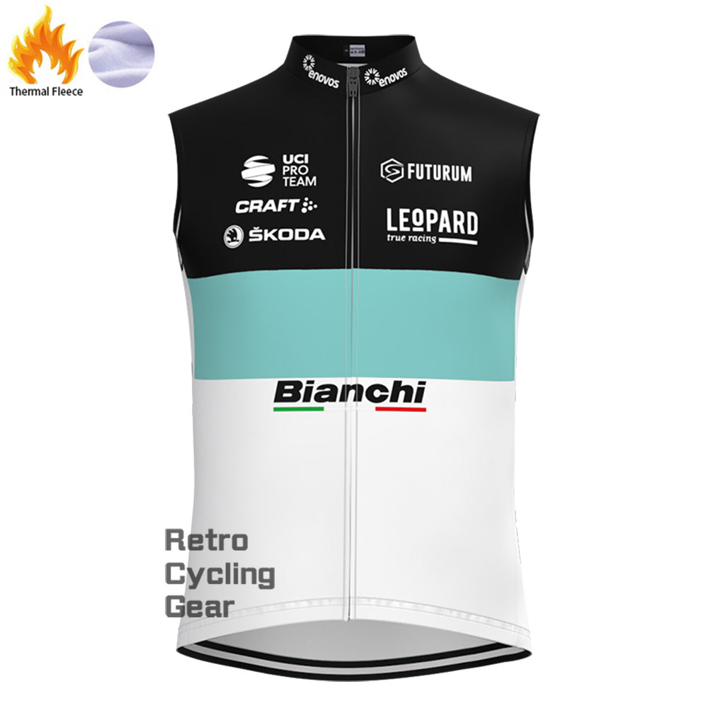 Leopard Bianchi Fleece Cycling Vest