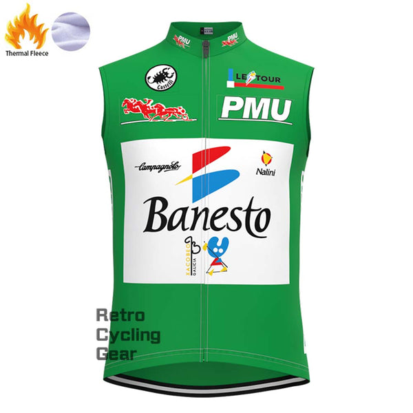 1990s Banesto Fleece Retro Cycling Vest