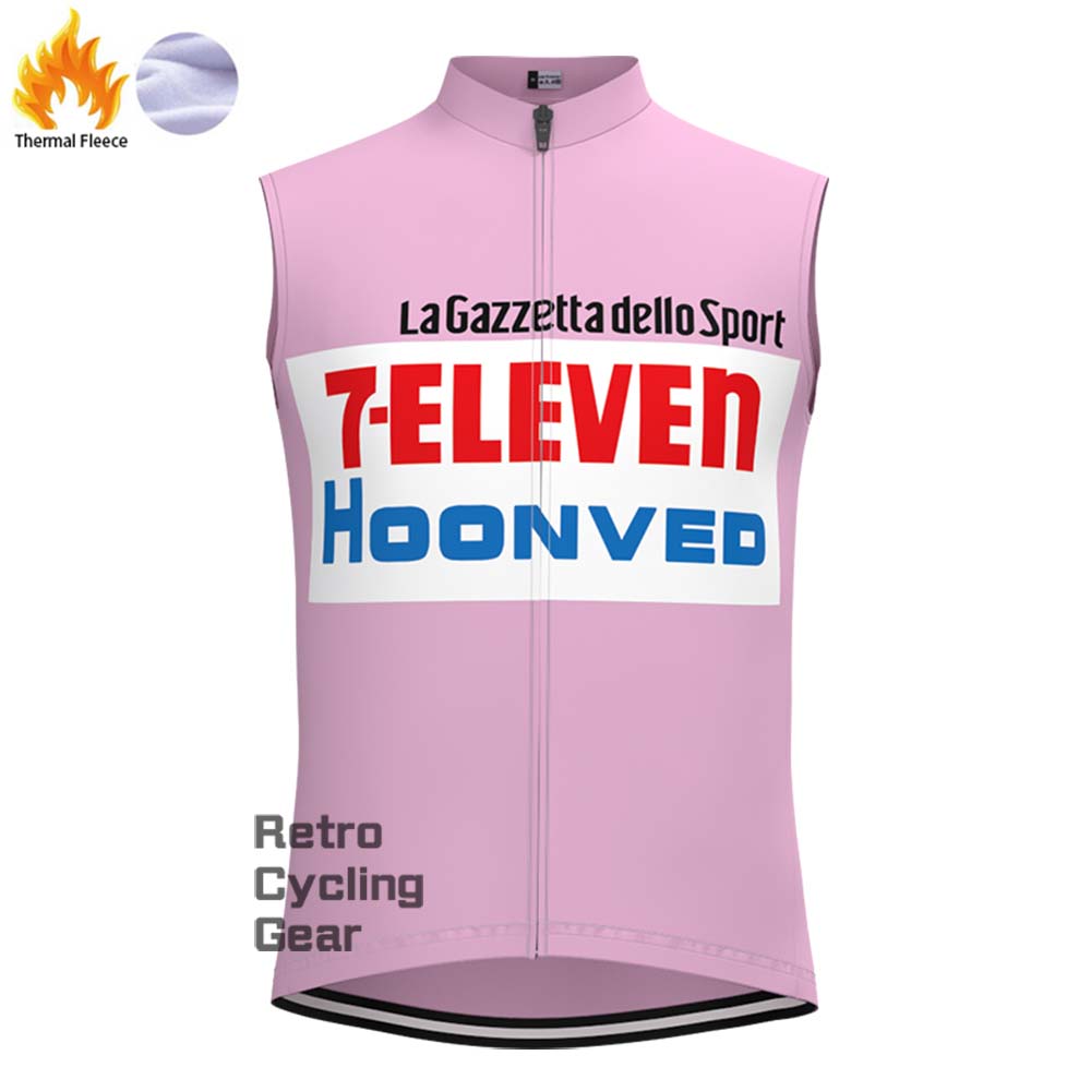 7-ELEVEN Pink Fleece Retro Long Cycling Kits