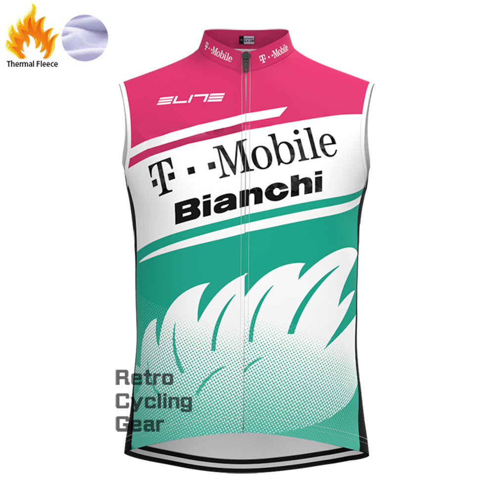 T-Mobile Bianchi Fleece Retro Long Cycling Kits