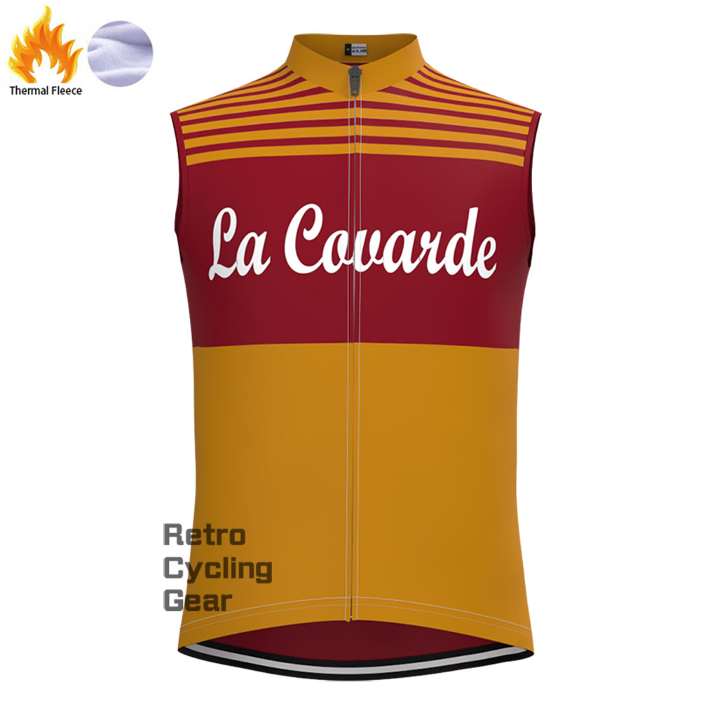 La Caualde Fleece Retro Cycling Vest