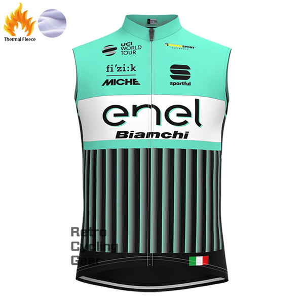 Enel  Bianchi Fleece Cycling Vest